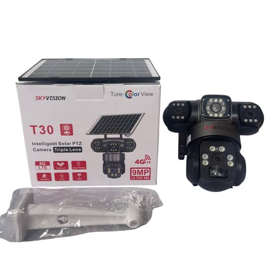 T30 PTZ Solar Camera With Triple Lens