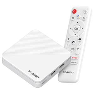 Porodo Echobox Android TV Box with 4K Ultra HD Streaming