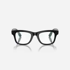 Ray-Ban Meta Wayfarer Smart Glasses (Black Frame + Clear Lens)